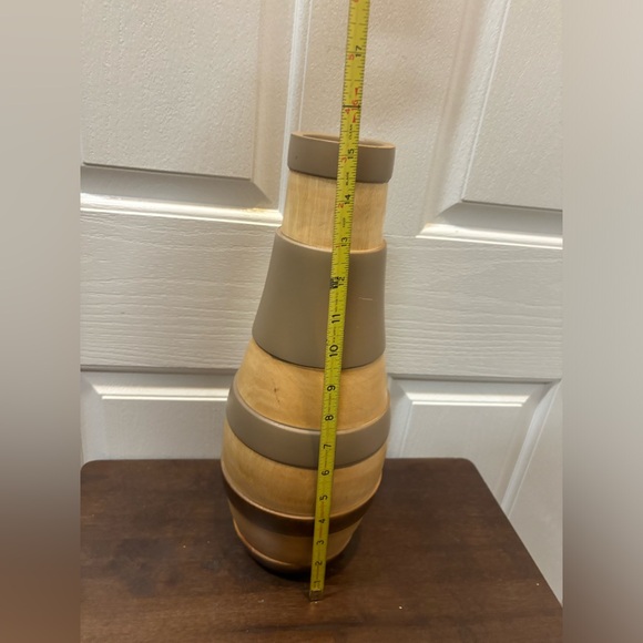 Tahari Wooden Vase - Picture 11 of 11